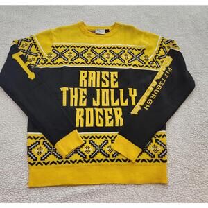 MLB KLEW Pittsburgh Pirates Baseball Ugly Xmas Knit Sweater Men's Large Black